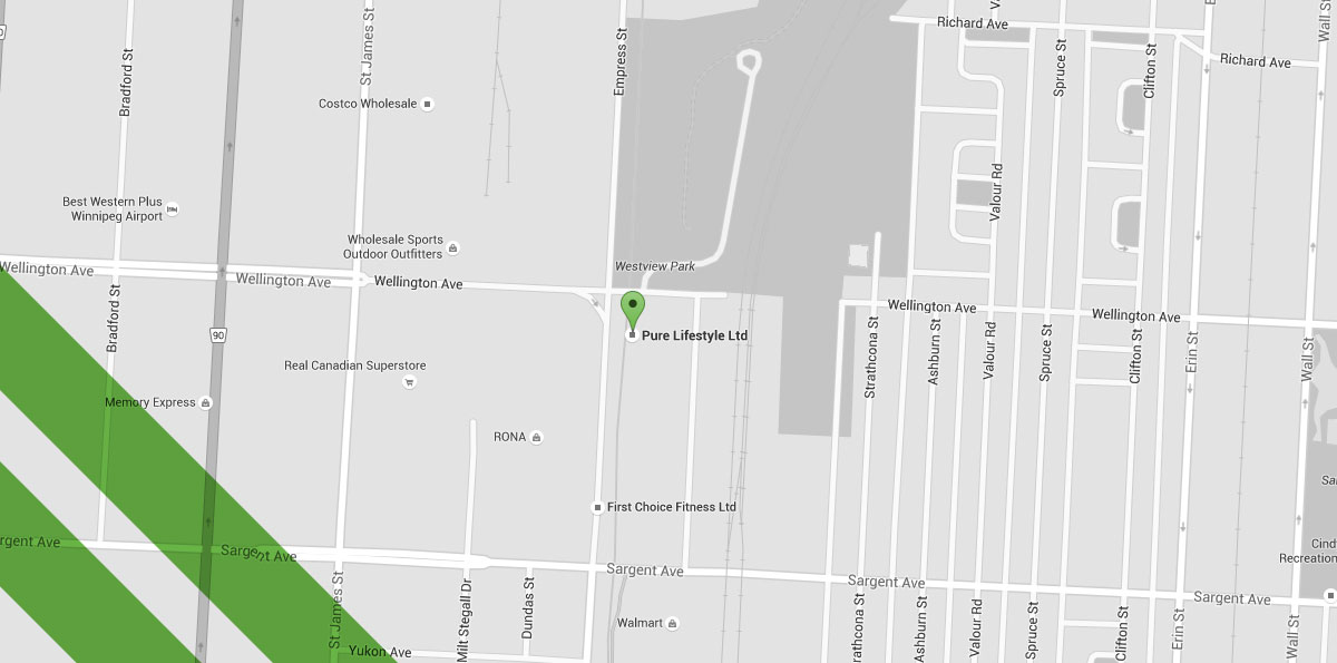 Pure Winnipeg lifestyle map